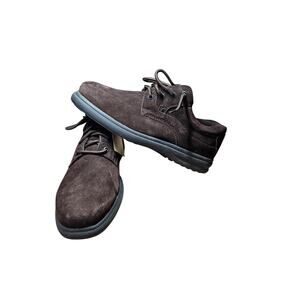 Hush Puppies Glen Derby Zero G Brown Suede Size 11 Extra Wide